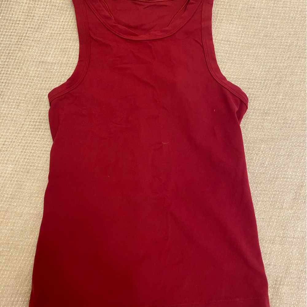 Red Sleeveless Top